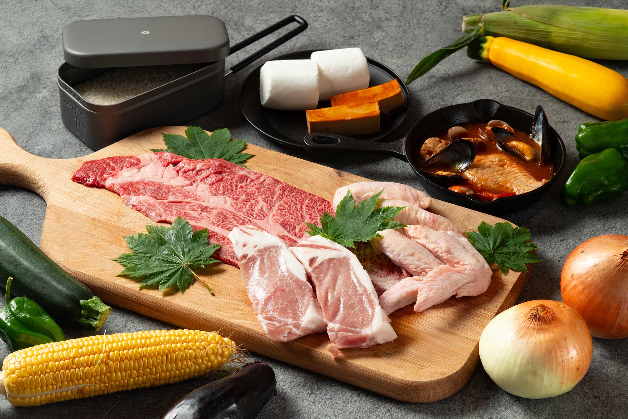 段戶牛肩里肌等在地品牌三種肉品套餐01